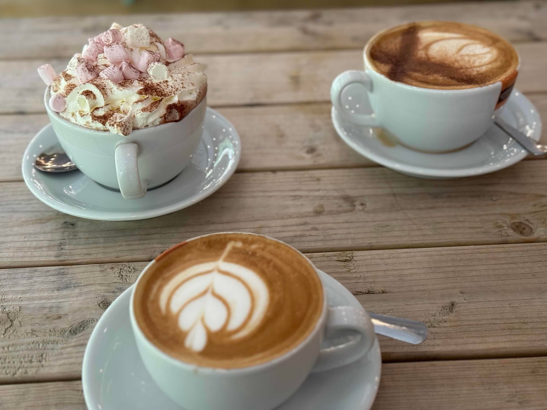 An image of coffee and hot chocolate